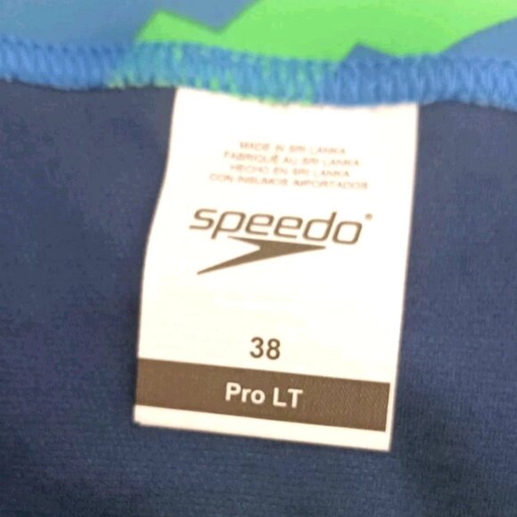 Mens Speedo St Vortex Maze Pro LT Brief Swimsuit Size 38 Blue- Green New Tags - Picture 5 of 7